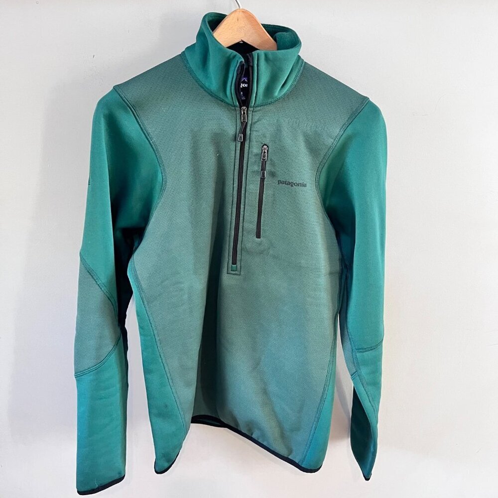 Patagonia‎ Mens M's Pilton Hybrid Pullover Green- Sz. S